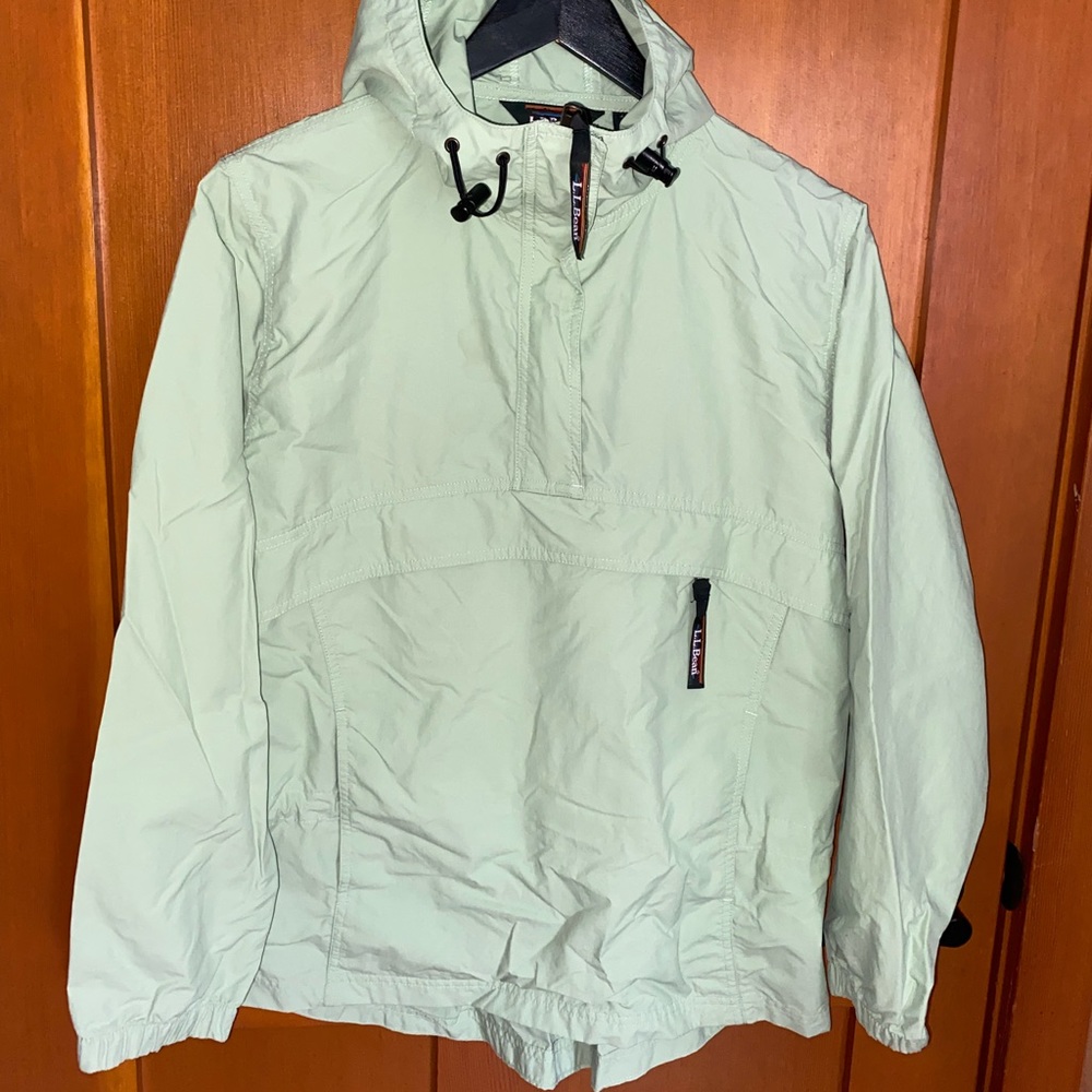 Sage Green LL Bean windbreaker